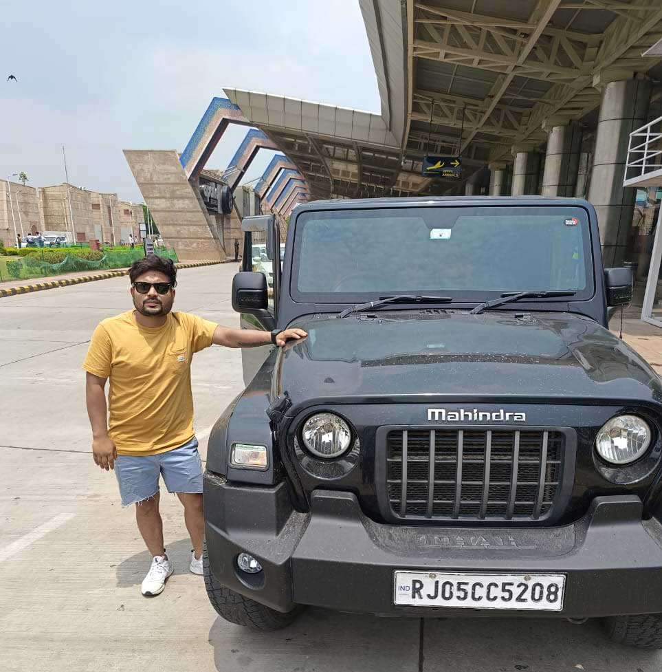 Thar Self Drive Car at Jaipur Airport